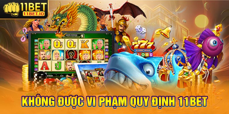 Không được vi phạm quy định 11Bet